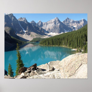 POSTER 880659 NATURE LANDSCAPES MOUNTAINS LAKES EVERGREEN