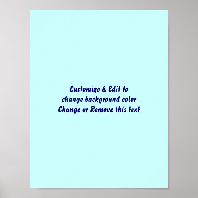 Poster 8.5" X 11" Leere Bild und Text hinzufügen (Vorne)