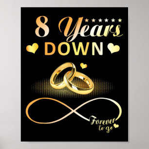 Poster 8 Ans À Partir Pour Toujours Couple 8E Mariage Ann