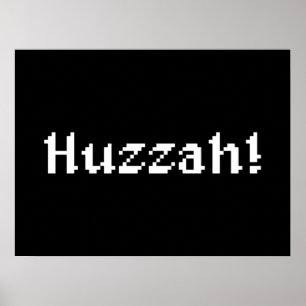 Poster 8 Bits Huzzah !