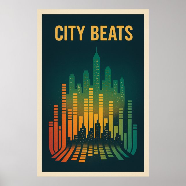 Poster 8, City Beats, Vintag (Vorne)
