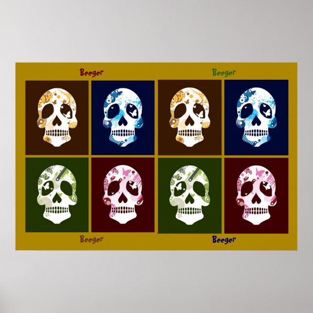 Poster - 8 Crâne (Devant)