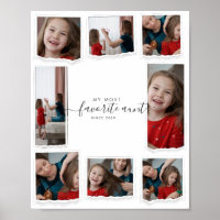 8 Huit Photo Collage Tante Moderne Famille Élégant