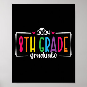 Poster 8e 8e année Graduation 2025 Graduate Dernier jour
