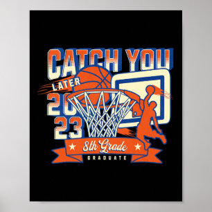 Poster 8e année de basket-ball 2023 collège