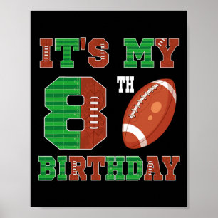 Poster 8e Anniversaire Football Thème 8 Anniversaire Foot