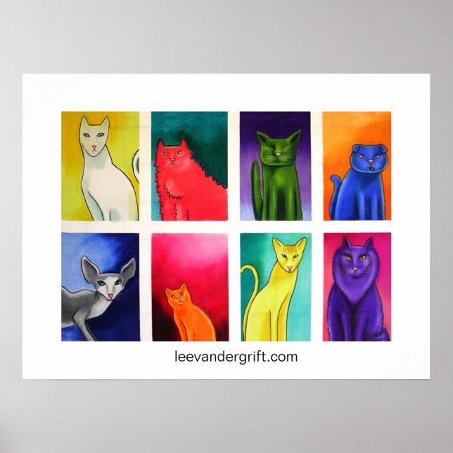 Poster 8PackOPussy, leevandergrift.com (Devant)