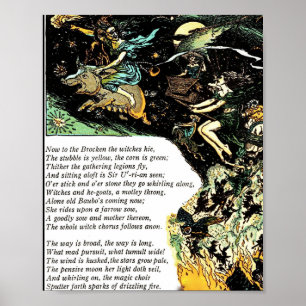 Poster 8x10 Vintag Illustration Hexen Faust