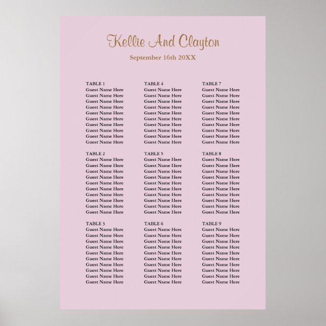 Poster 90 Plat de Mariage simple violet (Devant)
