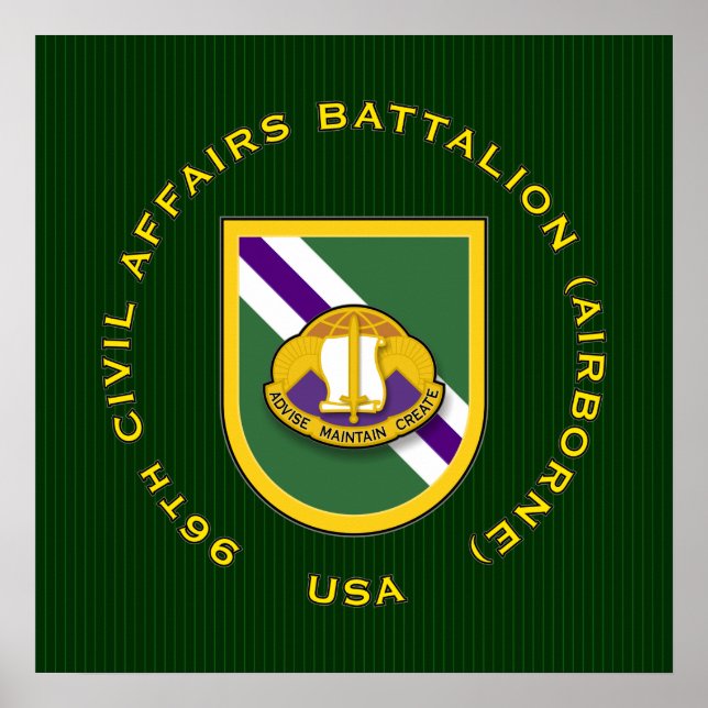 Poster 96e Bn CA - Airborne (Devant)