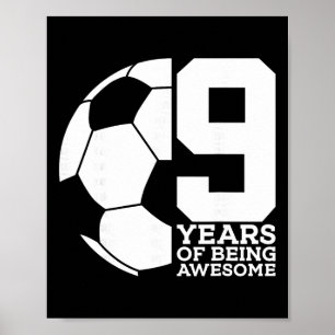 Poster 9 Ans de Football Génial 9e Anniversaire _1