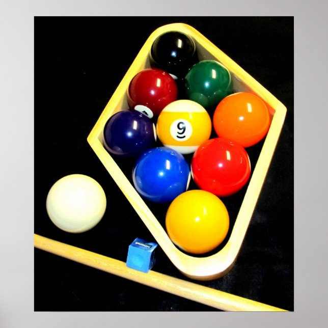 POSTER 9 BILLIARDS DE BALLES (Devant)