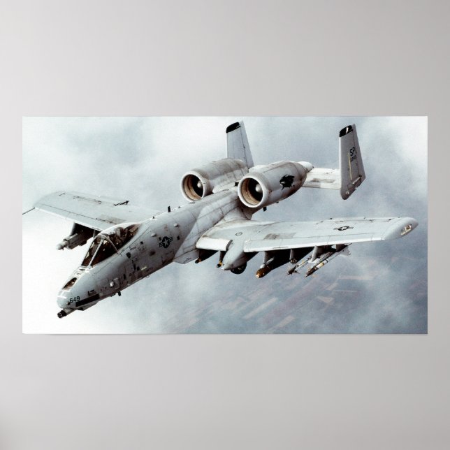 Poster A10 Thunderbolt II (Devant)