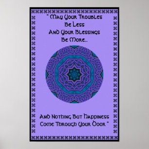 Poster A37 Celtic Knot Kaleidoscopic Mandala.6