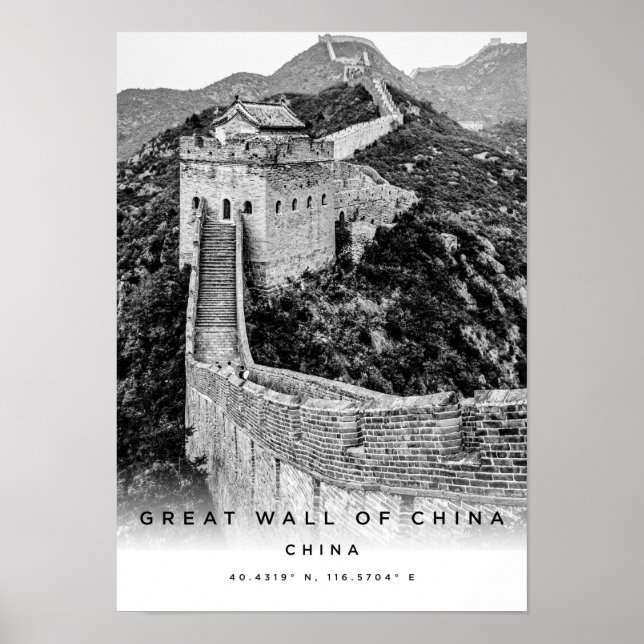 Poster A3 Coordination De La Grande Muraille De Chine (Devant)