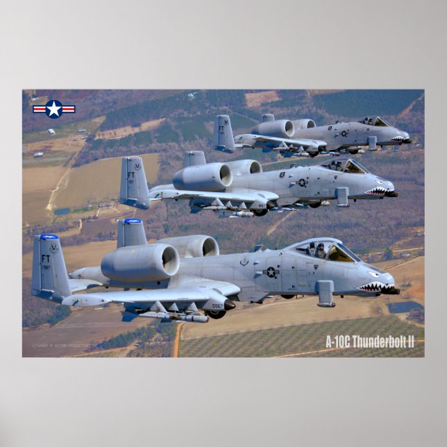 POSTER A-10C THUNDERBOLT II (Devant)