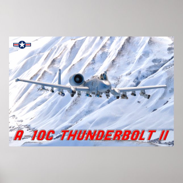 POSTER A-10C THUNDERBOLT II (Devant)