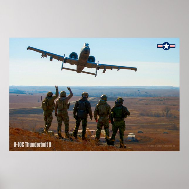 POSTER A-10C THUNDERBOLT II (Devant)