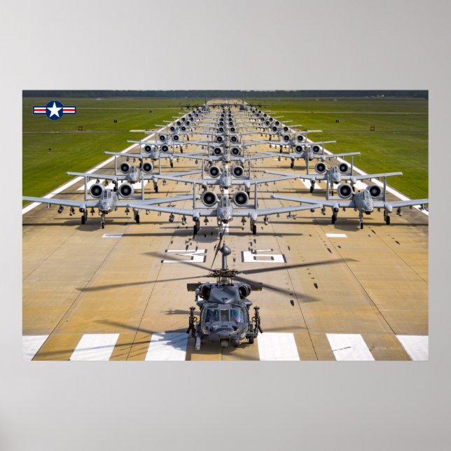 POSTER A-10C THUNDERBOLT II (Devant)