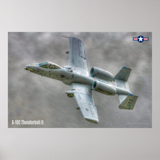 POSTER A-10C THUNDERBOLT II (Devant)