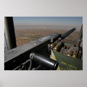 Poster A 50 caliber machine gun