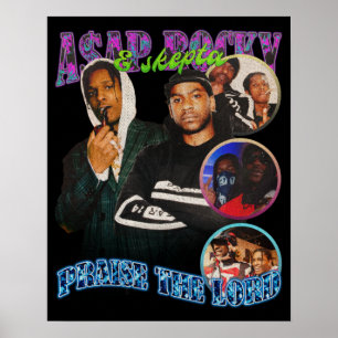 Poster A$AP Rocky, A$AP Rocky Louer Le Seigneur