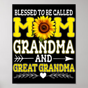 Poster À appeler Maman Grand-mère Grand-grand-mère Da de