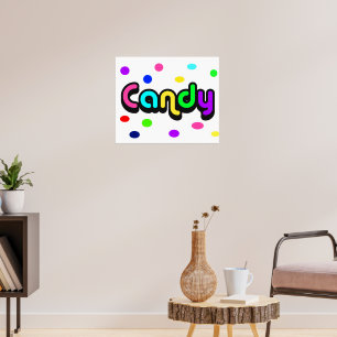 Poster à bonbons