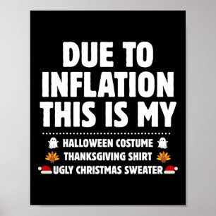 Poster A Cause De L'Inflation, C'Est Mon Action De grâce