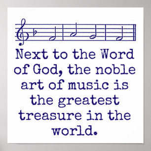 Poster À Côté De La Parole De Dieu - Citation Musique