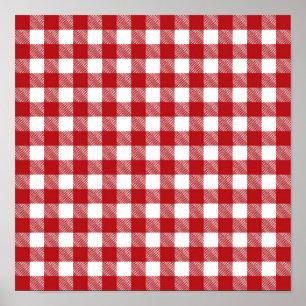 Poster à damiers motif