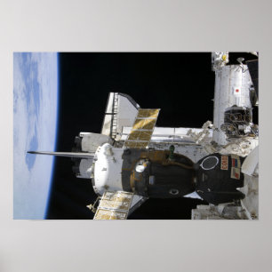 Poster A docked Soyuz spacecraft