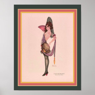 Poster "A Flash of Old Spain' Art Deco ca. 1921