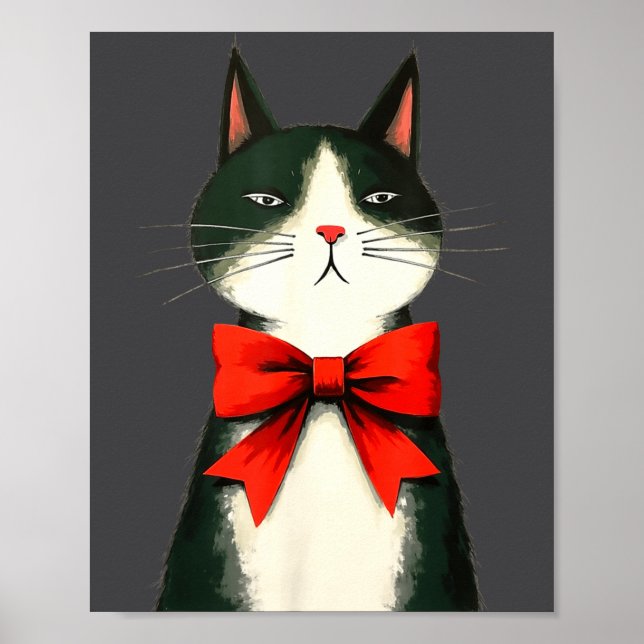 Poster A Frumpy Holiday Cat Fun Design  (Devant)