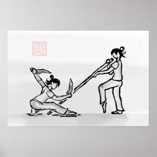 Poster A genoux