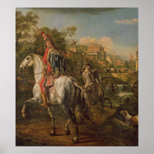 Poster A Hussar on horseback, 1773