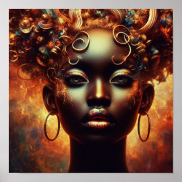 Poster A.I. Belle jeune femme