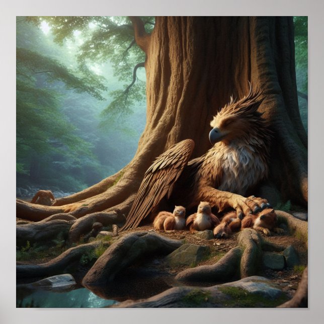 Poster A.I. Mère Griffin et ses jeunes (Devant)