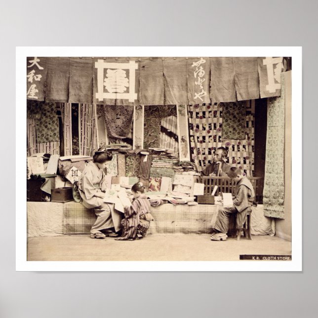 Poster A Japanese cloth store, c.1890 (main coloured phot (Devant)