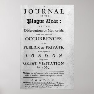Poster A Journal of the Plague Year, 1665