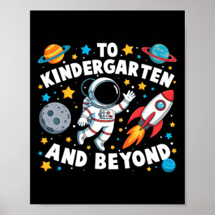 Poster À la maternelle et au-delà Astronaute Retour à l'é