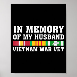 Poster À la mémoire du mari, vétéran du Vietnam, famille