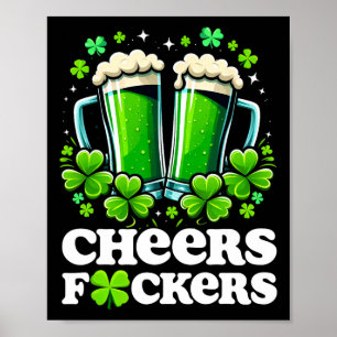 Poster À la vôtre Saint Patrick Drôle Hommes Bière Buveur