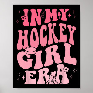 Poster À l'ère de ma fille de hockey Rétro Game Day