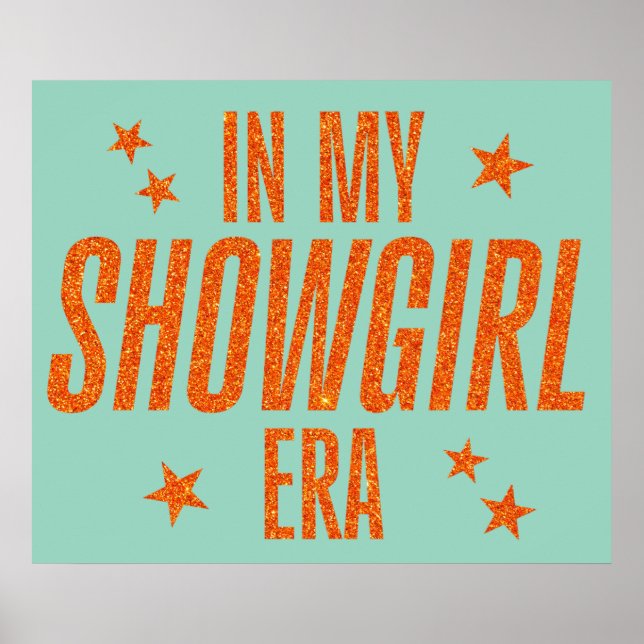 Poster À l'ère de ma Showgirl (Devant)