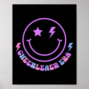 Poster À l'ère de mes pom-pom girls entraîneuse de cheerl