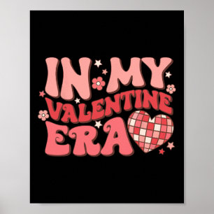 Poster À l'ère de mon Saint-Valentin Rétro Disco Groovy D