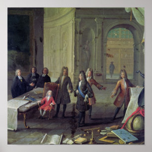 Poster A Lesson being given to the Young Louis XV