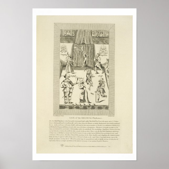 Poster À l'intérieur du Red Bull Playhouse, frontispece à (Devant)