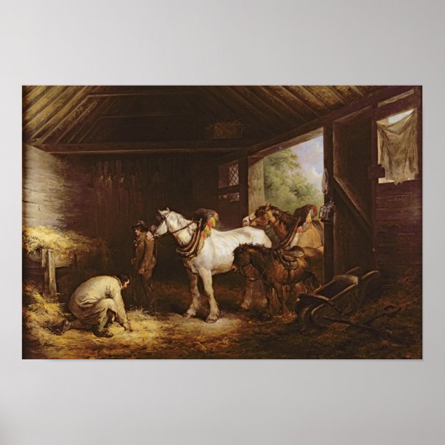 Poster À l'intérieur d'une stabilité (Devant)